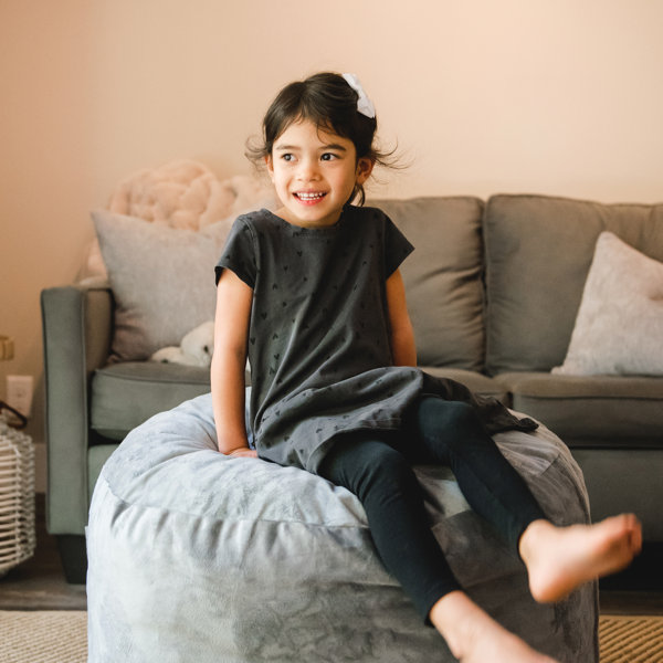 Comfort Research Big Joe Fuf Small Foam Filled Plush Bean Bag Chair Plush, 2ft & Reviews Wayfair